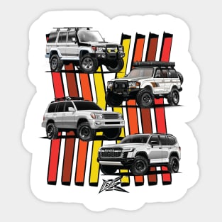 toyota landcruiser generations Sticker